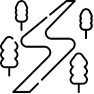 Jogging and walking tracks